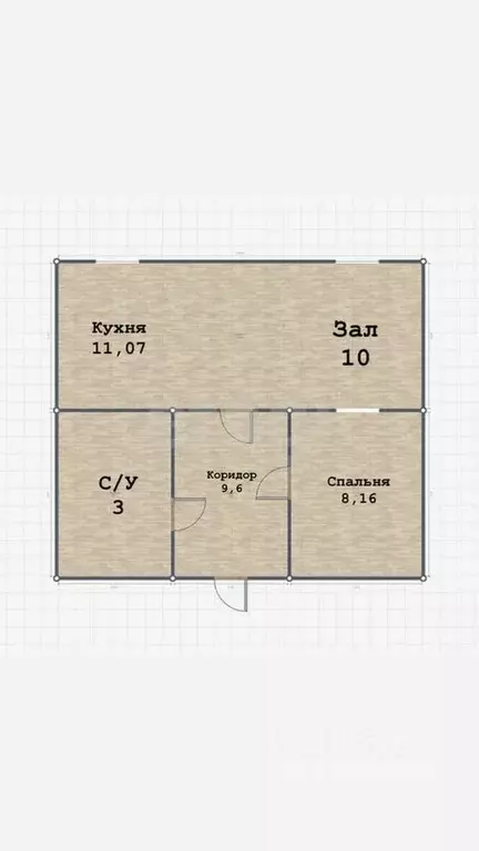 2-к кв. Дагестан, Махачкала ул. Абдулхакима Исмаилова, 46А/1 (60.0 м) - Фото 1