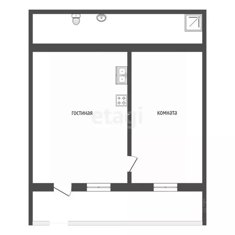 Студия Краснодарский край, Анапа Алексеевка мкр, ул. Ленинградская, ... - Фото 2