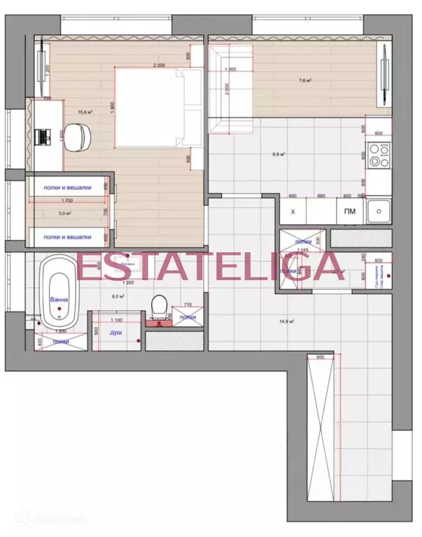Продаётся 2-к квартира, 65 м - Фото 1