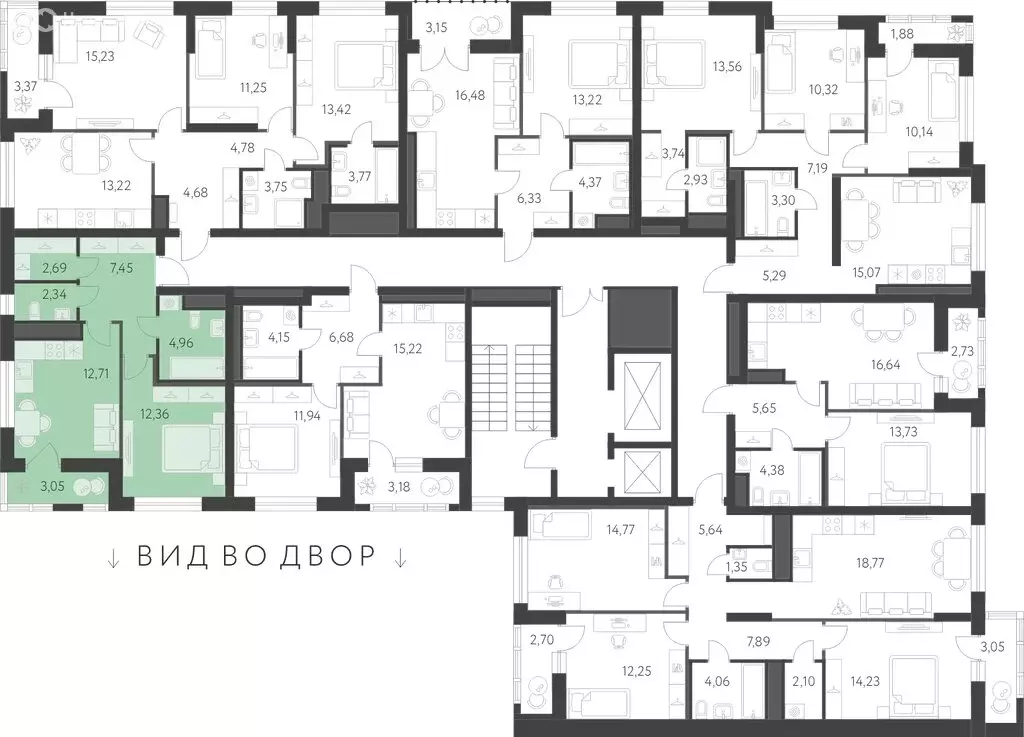 1-комнатная квартира: Екатеринбург, улица Академика Парина, 25 (44.04 ... - Фото 1