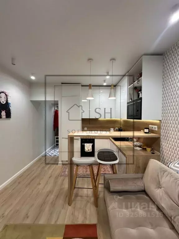 Студия Санкт-Петербург ул. Оптиков, 37 (21.4 м) - Фото 2