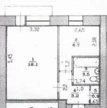 1-комнатная квартира: Балахна, улица Дзержинского, 44 (32.4 м) - Фото 0