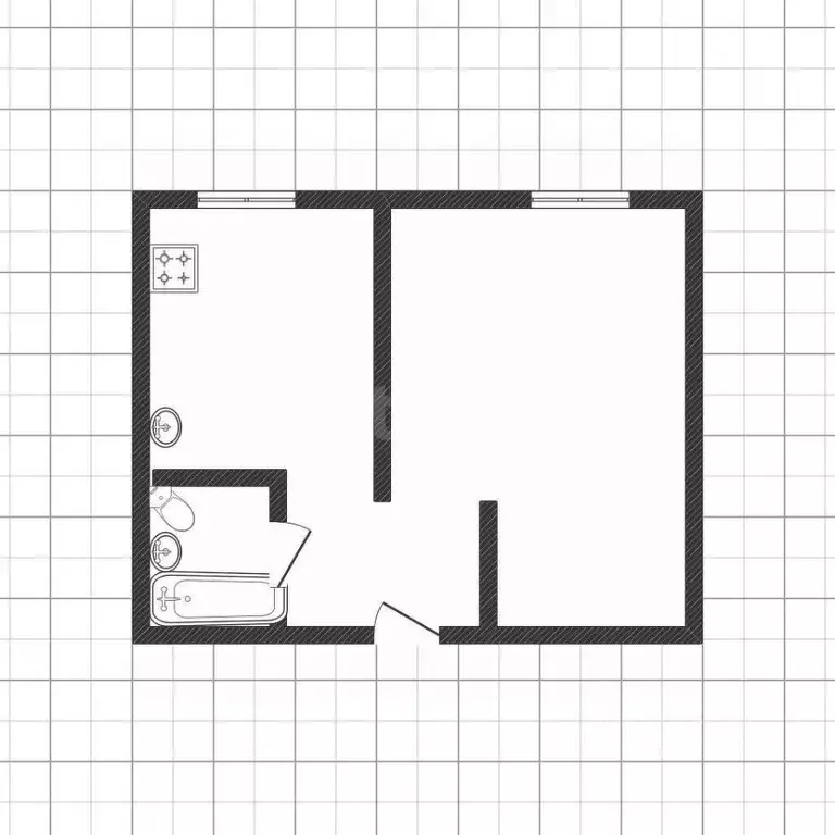 1-к кв. Белгородская область, Белгородский район, Новосадовское с/пос, ... - Фото 1