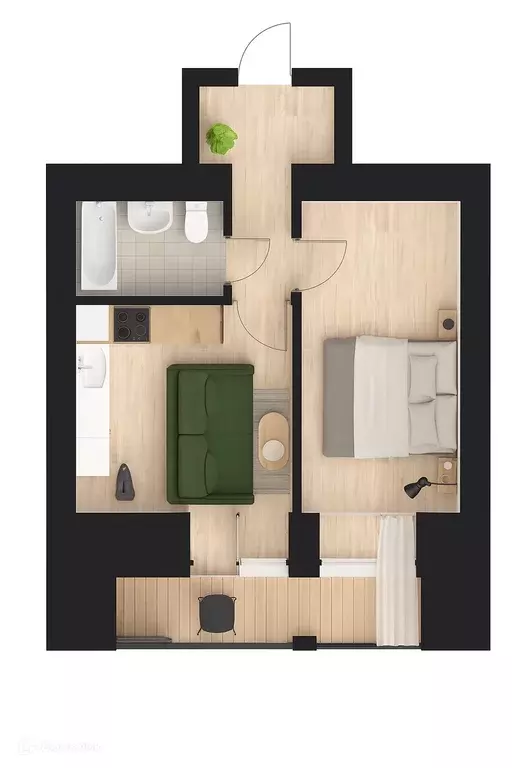 Продаётся 1-к квартира, 36.06 м - Фото 0