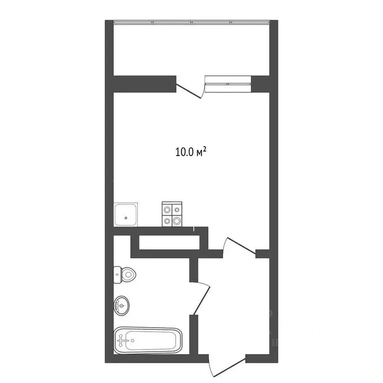 Студия Тюменская область, Тюменский муниципальный округ, д. Дударева ... - Фото 2