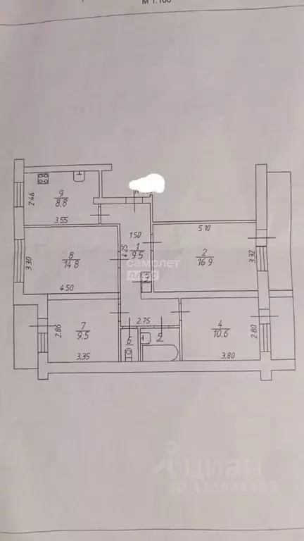 4-к кв. Новгородская область, Великий Новгород ул. Кочетова, 33/17 ... - Фото 1