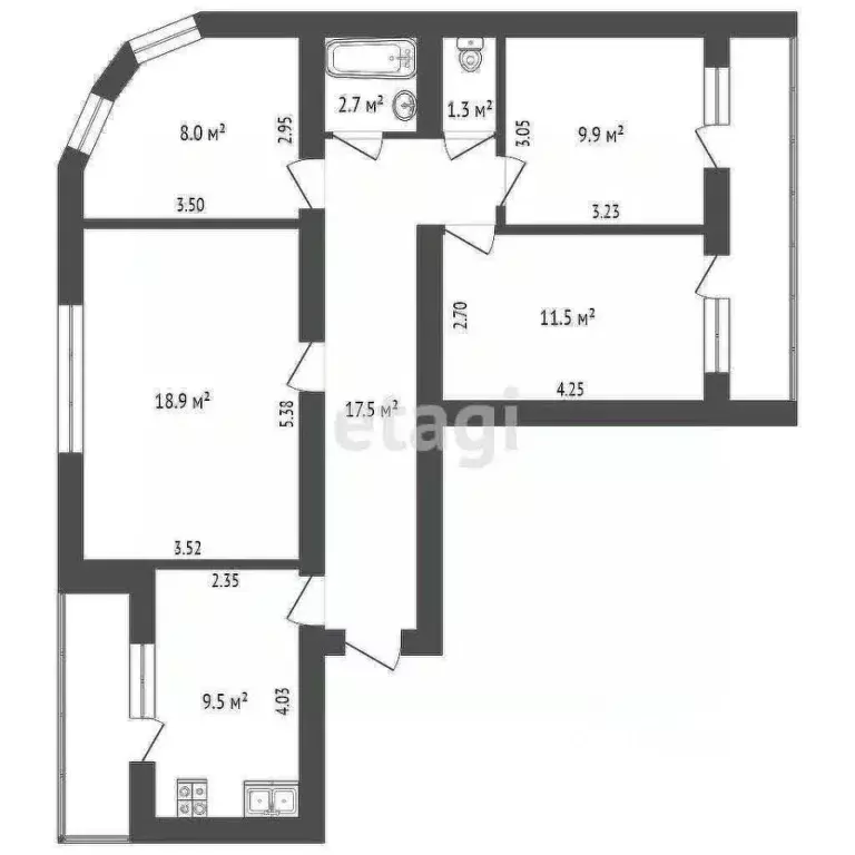 2-к кв. Белгородская область, Белгородский район, Дубовское с/пос, с. ... - Фото 2