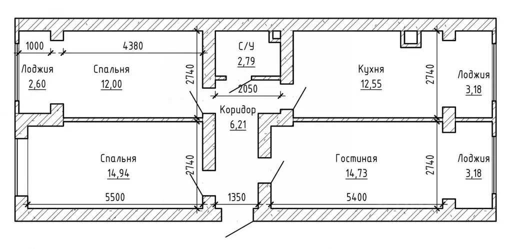 3-к кв. Кабардино-Балкария, Нальчик ул. 2-я Надречная (76.0 м) - Фото 2