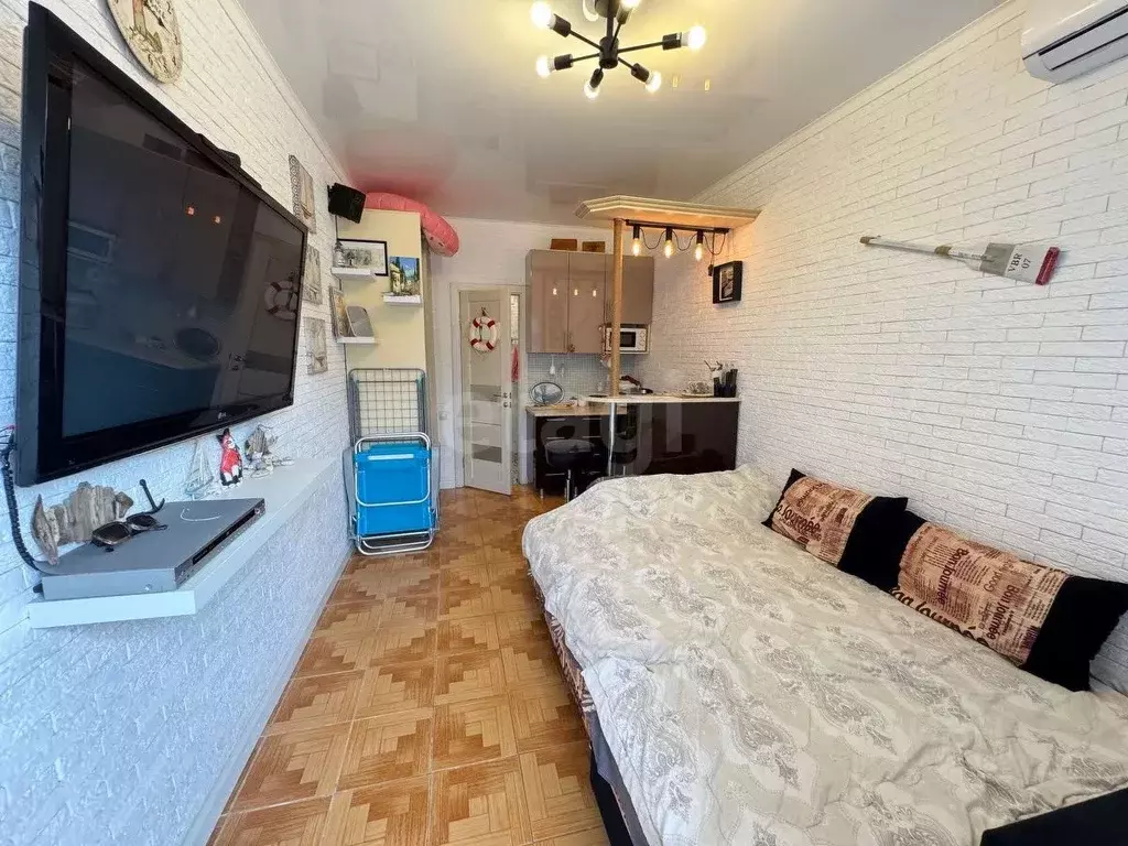 Студия Севастополь пос. Любимовка, ул. Южногородская, 36к16 (17.0 м) - Фото 1