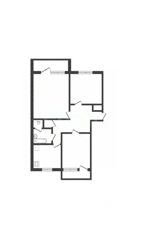3-к кв. Белгородская область, Белгород ул. Костюкова, 36 (84.1 м) - Фото 2
