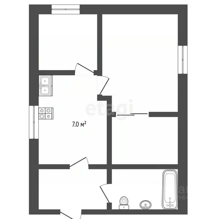 2-к кв. Москва Сколковское ш., 40к3 (42.0 м) - Фото 2