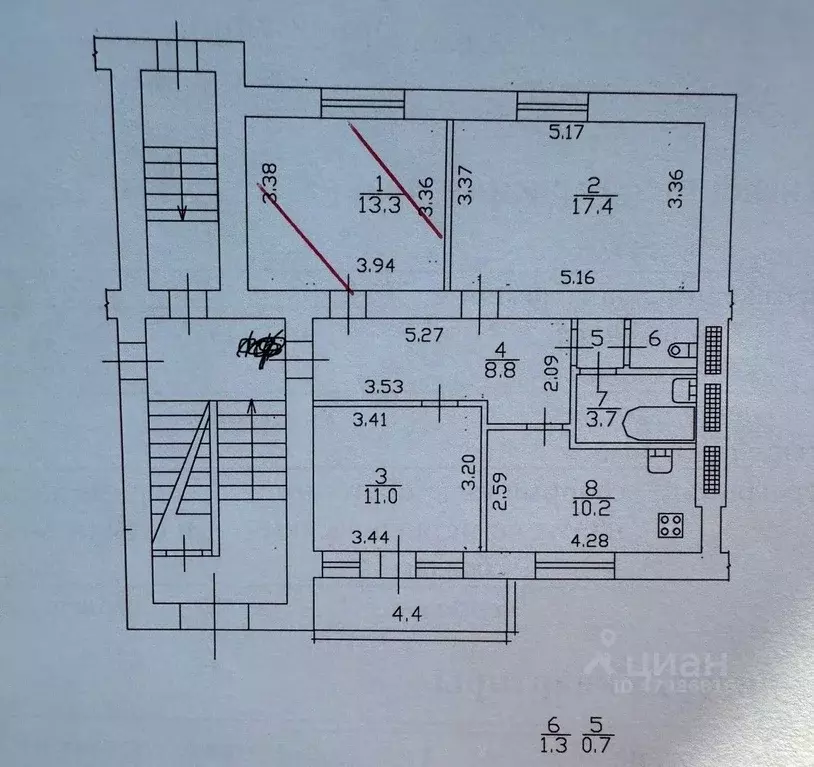 Комната Санкт-Петербург Тракторная ул., 15 (13.3 м) - Фото 1