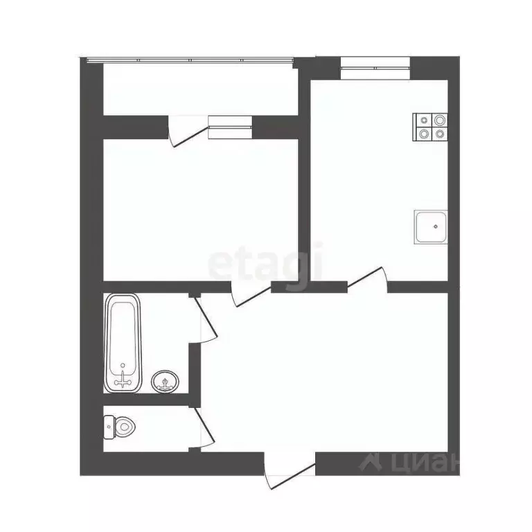 1-к кв. Мордовия, Саранск ул. Победы, 24к1 (45.0 м) - Фото 2