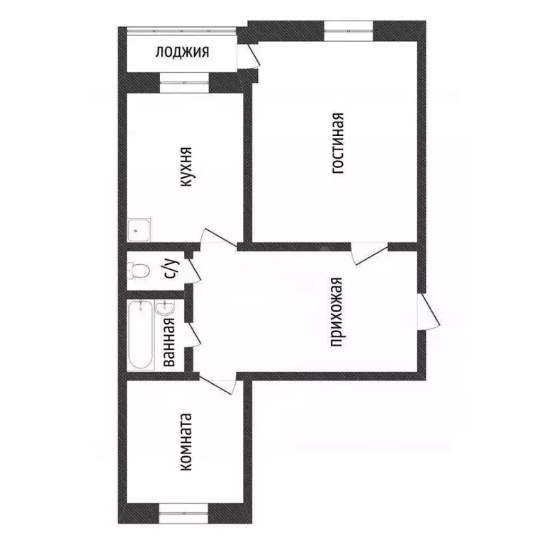2-к кв. Курганская область, Курган ул. Кремлева, 8 (47.7 м) - Фото 2