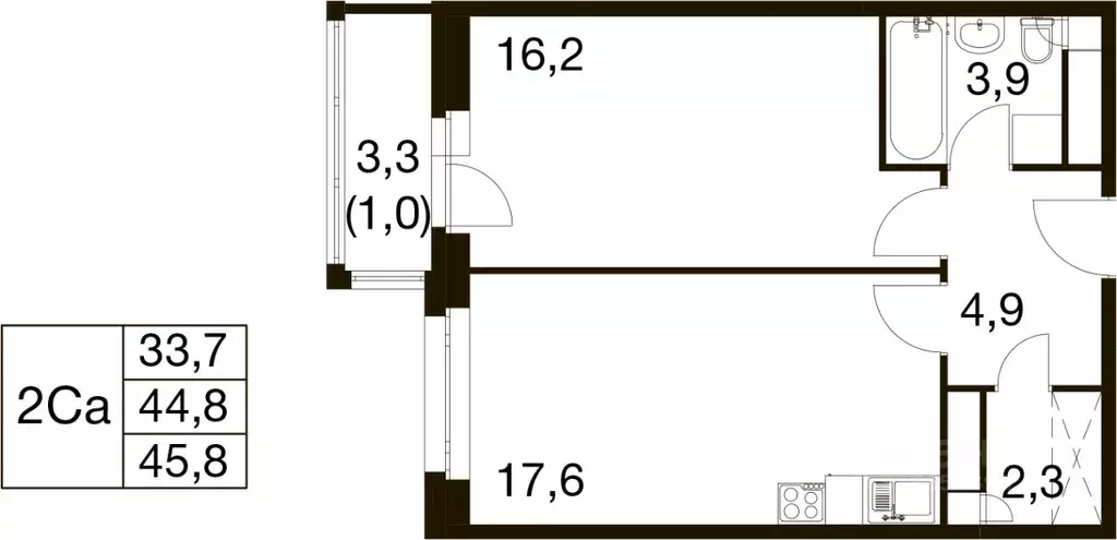 1-к кв. Московская область, Балашиха Гагарина мкр, ул. Проектная, 4 ... - Фото 1
