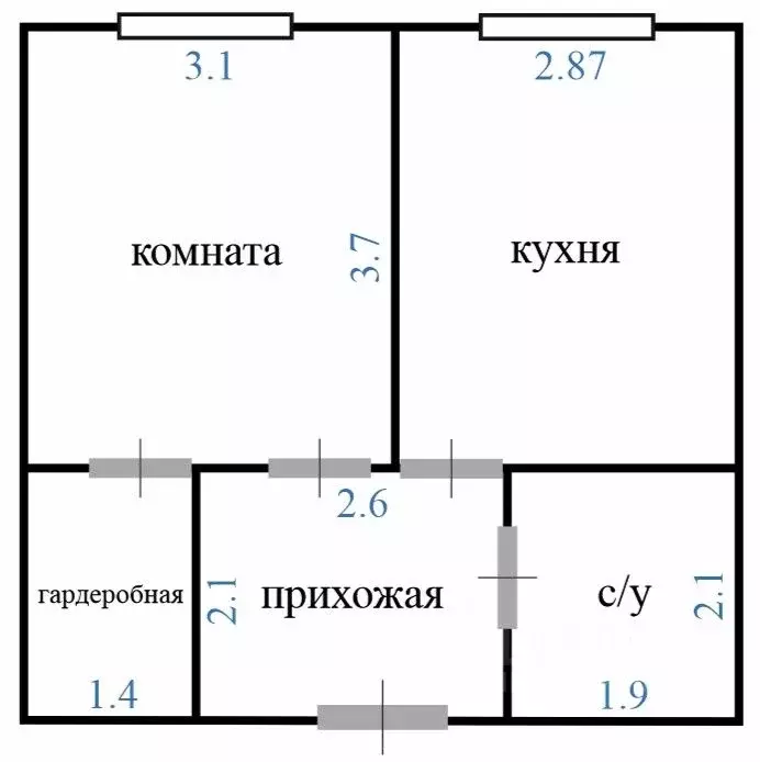 1-к кв. Московская область, Апрелевка Наро-Фоминский городской округ, ... - Фото 2