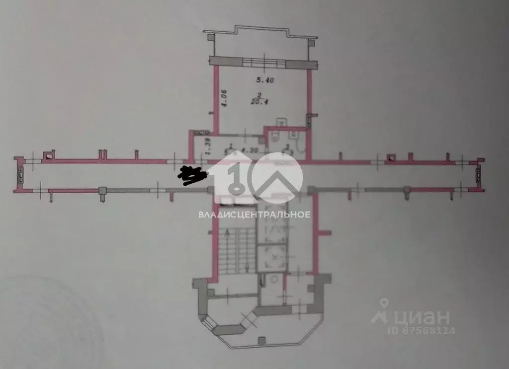 Студия Новосибирская область, Новосибирск ул. Краузе, 21/1 (30.3 м) - Фото 1