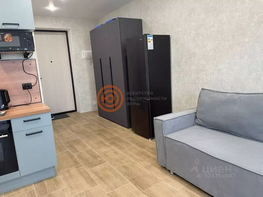 Студия Тюменская область, Тюмень ул. Эльвиры Федоровой, 1 (27.0 м) - Фото 2