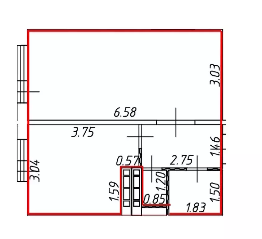 1-комнатная квартира: Домодедово, микрорайон Востряково, Лёдовская ... - Фото 1