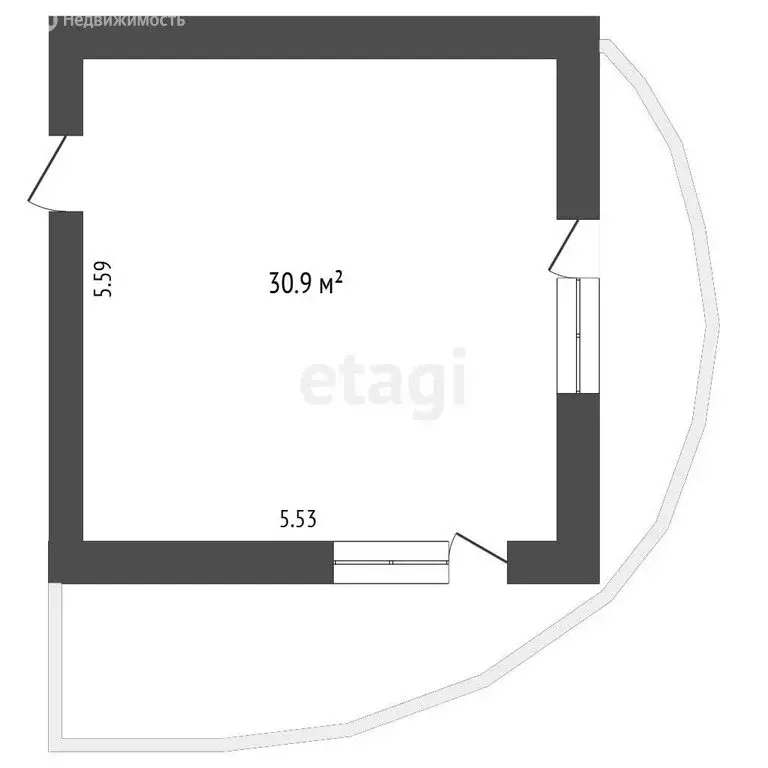 Офис (30.9 м) - Фото 1