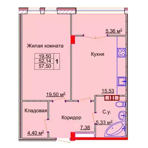 1-к кв. Ивановская область, Иваново Лежневская ул., 98 (57.11 м) - Фото 0