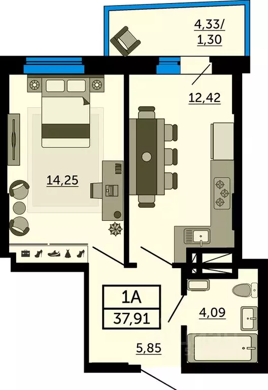 1-к кв. Ростовская область, Ростов-на-Дону, Нахичевань ул. 23-я Линия, ... - Фото 1