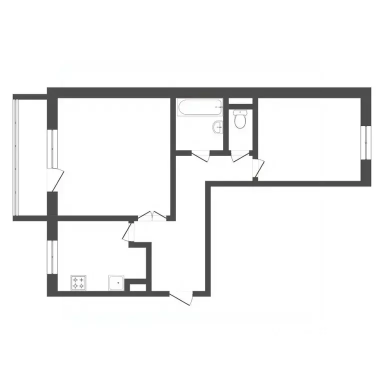 2-к кв. Тюменская область, Тюмень Солнечный проезд, 26 (54.3 м) - Фото 1