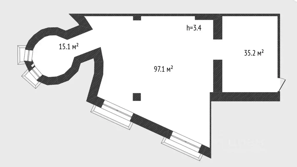 Помещение свободного назначения в Тюменская область, Тюмень ул. Клары ... - Фото 2