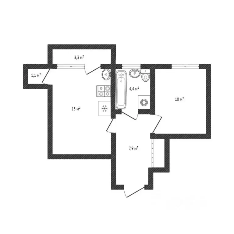1-к кв. Краснодарский край, Новороссийск ул. Шевченко, 22 (42.0 м) - Фото 1