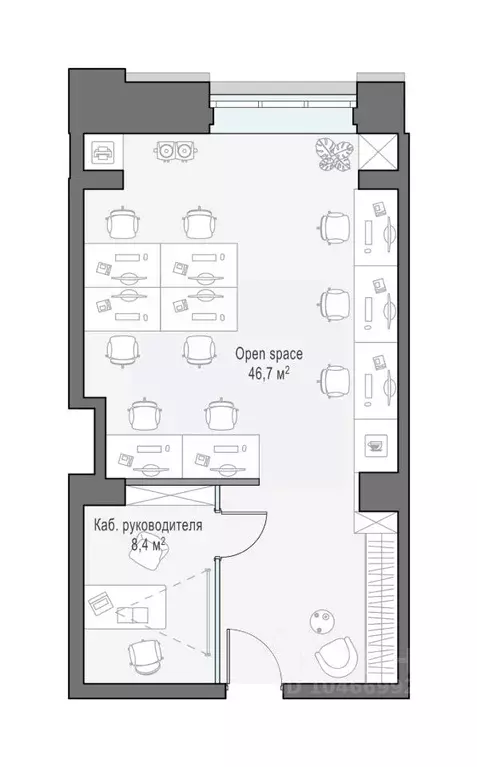 Офис в Москва ул. Петра Алексеева, 12с1 (56 м) - Фото 1