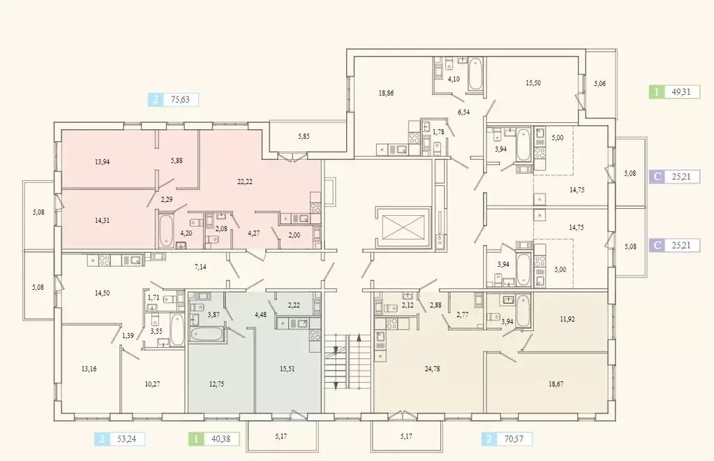 1-к кв. Ленинградская область, Гатчина ул. Чехова, 39к1 (40.0 м) - Фото 2