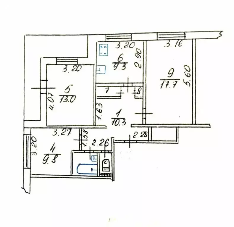 3-комнатная квартира: Симферополь, улица 60 лет Октября, 13/64 (69.5 ... - Фото 1