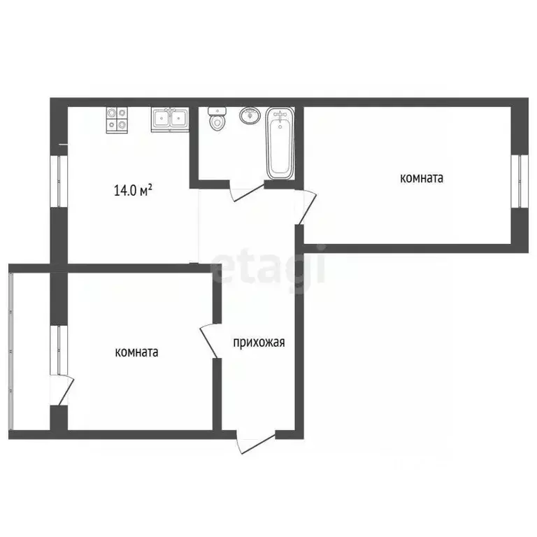 2-к кв. Челябинская область, Миасс просп. Макеева, 77 (65.4 м) - Фото 2