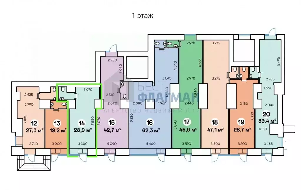 Помещение свободного назначения в Москва Ленинский просп., 70/11 (29 ... - Фото 2