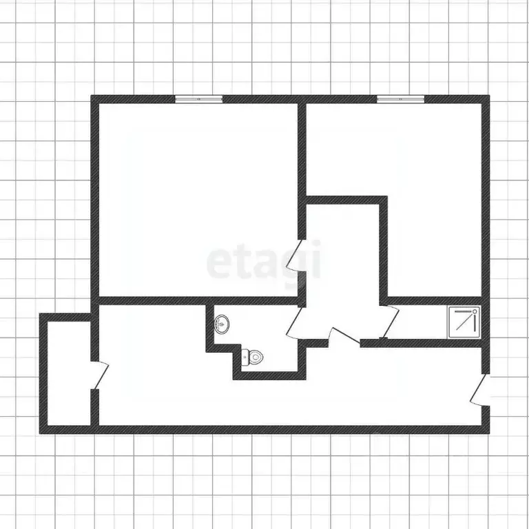 2-к кв. Бурятия, Улан-Удэ Тобольская ул., 75 (44.9 м) - Фото 1