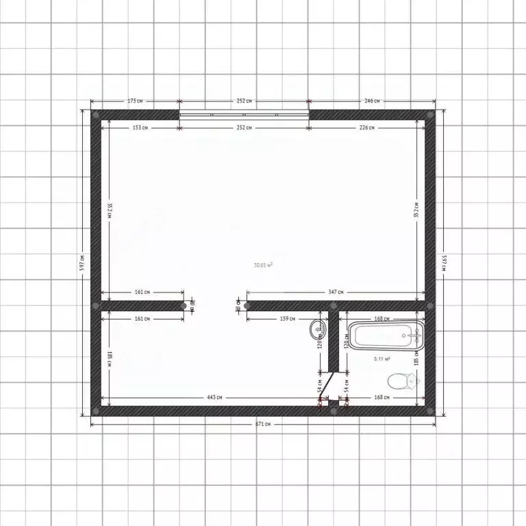 1-к кв. Липецкая область, Липецк ул. Космонавтов, 70/1 (18.0 м) - Фото 2