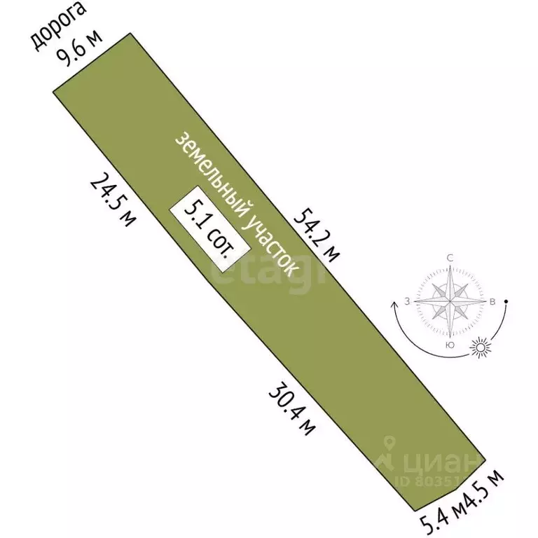 Участок в Ставропольский край, Ессентуки ул. Карла Маркса (5.1 сот.) - Фото 1