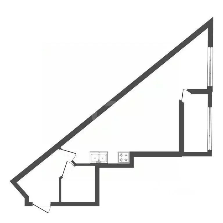 Студия Санкт-Петербург Планерная ул., 87к1 (35.0 м) - Фото 2