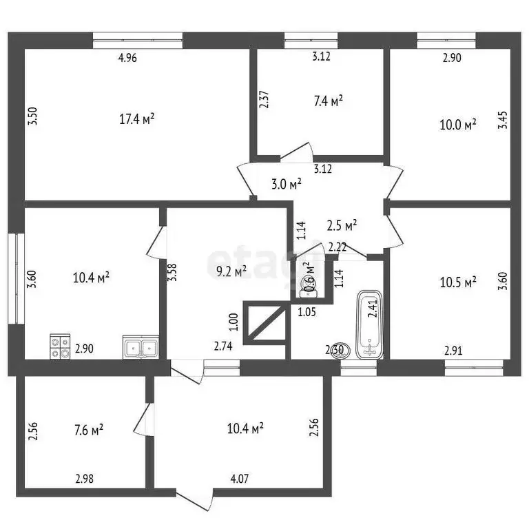 Дом в Туртас, улица Ленина (93.3 м) - Фото 1