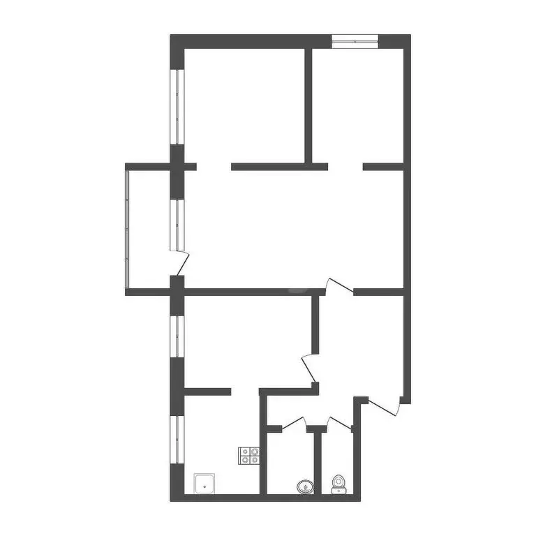 4-комнатная квартира: Бийск, Ленинградская улица, 39 (59 м) - Фото 1
