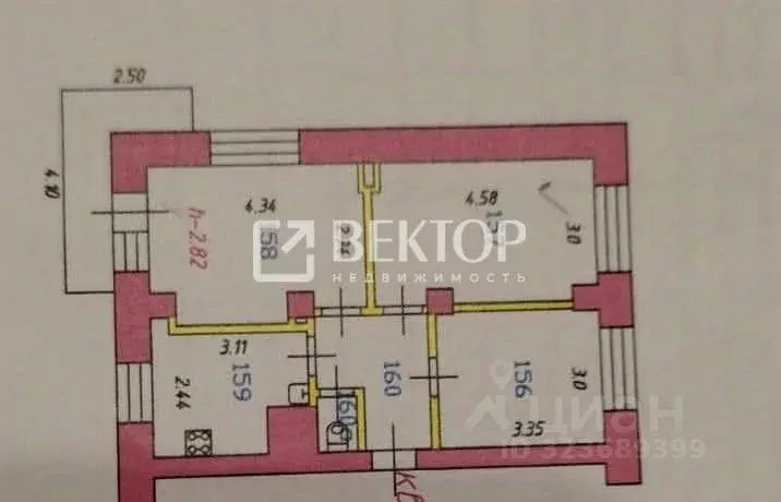 Комната Ивановская область, Иваново Столярный пер., 30 (37.0 м) - Фото 2
