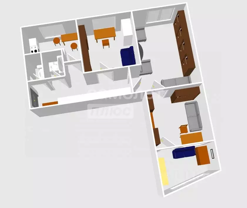 3-к кв. Пензенская область, Пенза ул. Карпинского, 37 (54.9 м) - Фото 1
