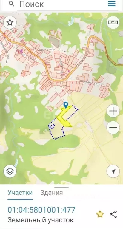 Участок в Адыгея, Майкопский район, Абадзехское с/пос, Севастопольская ... - Фото 1