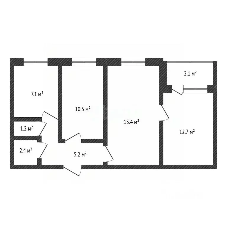 3-к кв. Нижегородская область, Нижний Новгород просп. ... - Фото 2