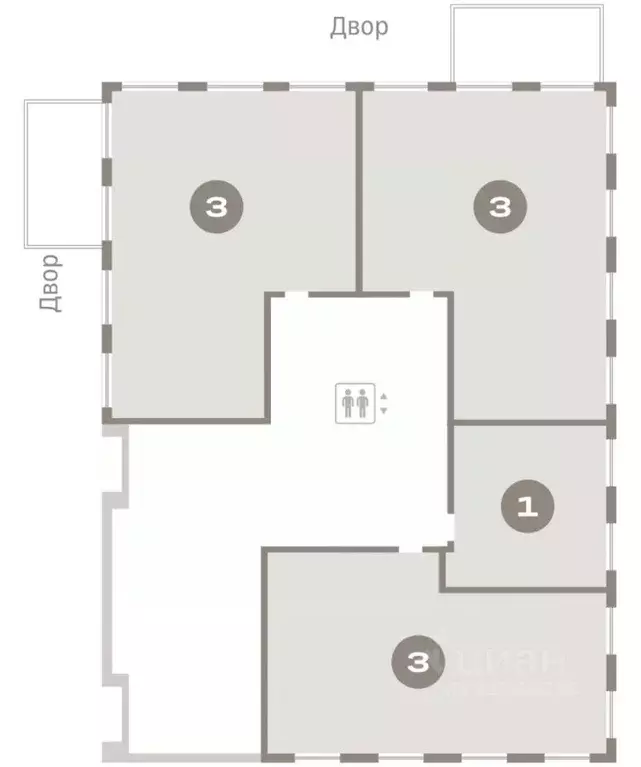 1-к кв. Свердловская область, Екатеринбург ул. Гастелло, 14 (39.77 м) - Фото 2