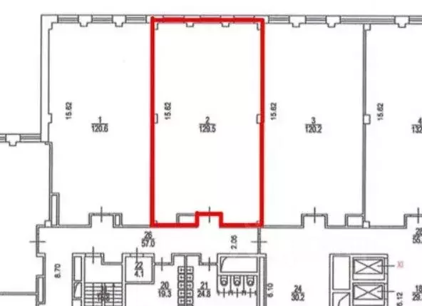 Офис в Москва пер. Нижний Сусальный, 5с19 (129 м) - Фото 2