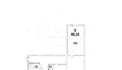 3-к кв. Калининградская область, Калининград Дунайская ул., 16 (60.1 ... - Фото 1