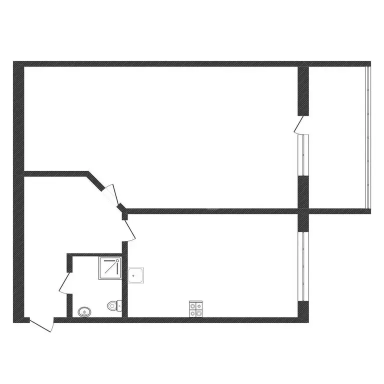 1-комнатная квартира: Кабицыно, микрорайон Олимпийская деревня, ... - Фото 2