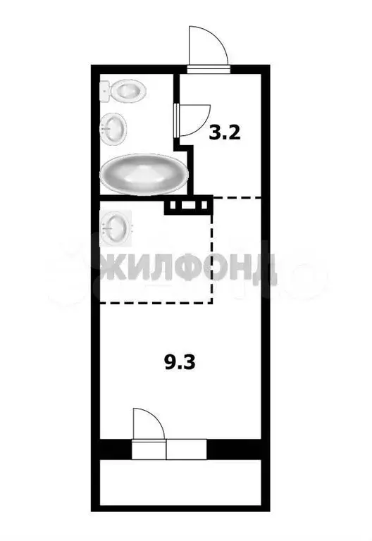 Квартира-студия, 19,5 м, 7/17 эт. - Фото 0