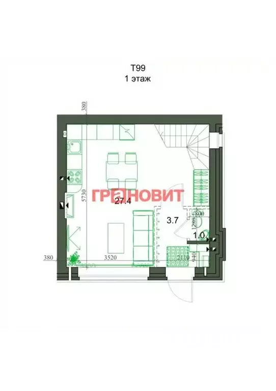 Таунхаус в Новосибирская область, с. Новолуговое, Березки-2 мкр, 5-й ... - Фото 2